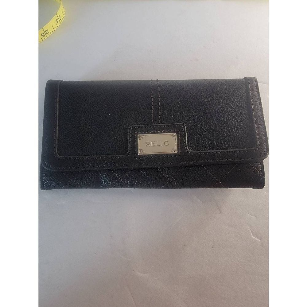 Relic by Fossil Women's Natalie Checkbook Wallet Black